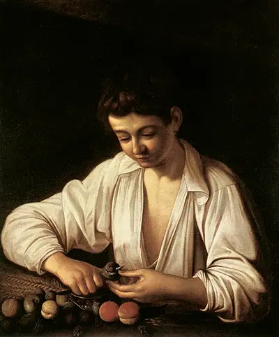 Boy Peeling Fruit (Florence) Caravaggio